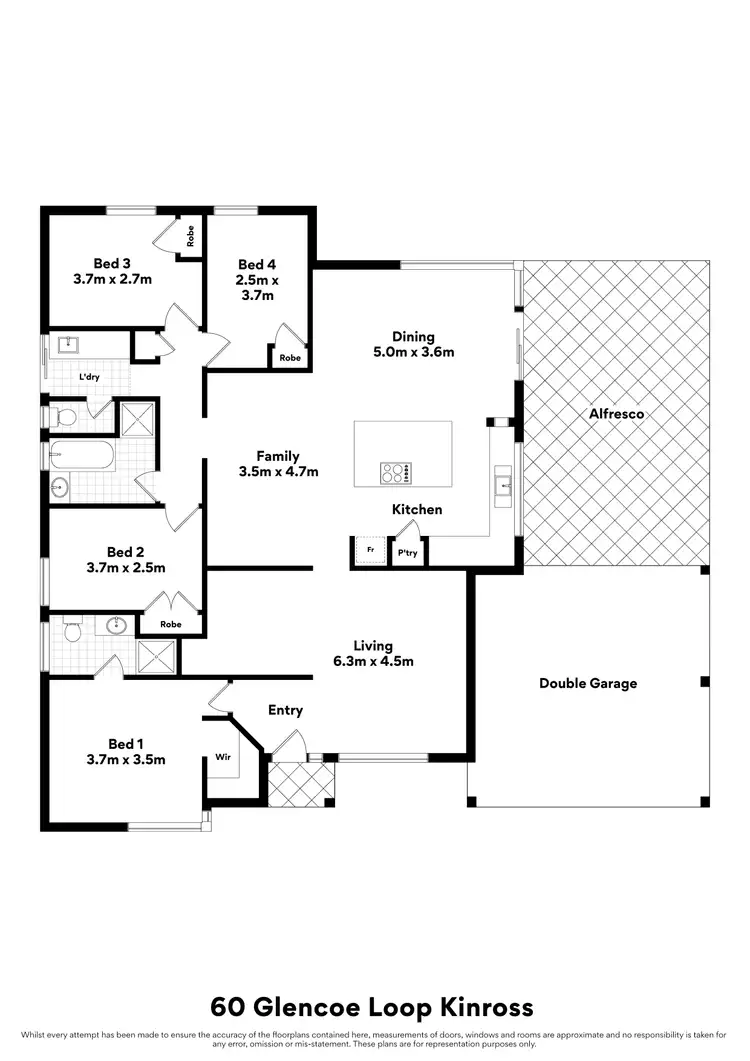 Floorplan of Homely house listing, 60 Glencoe Loop, Kinross WA 6028