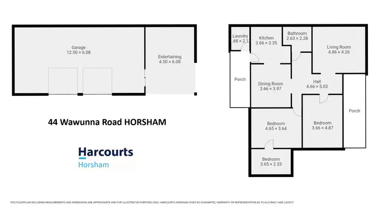 Floorplan of Homely house listing, 44 Wawunna Road, Horsham VIC 3400