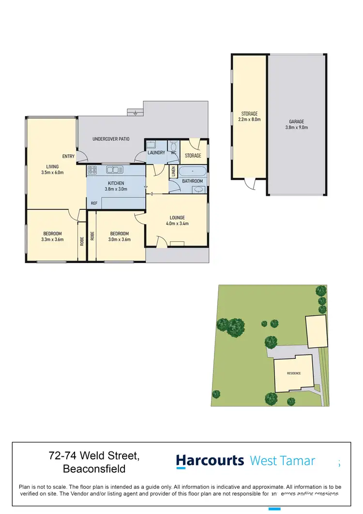 Floorplan of Homely house listing, 72-74 Weld Street, Beaconsfield TAS 7270