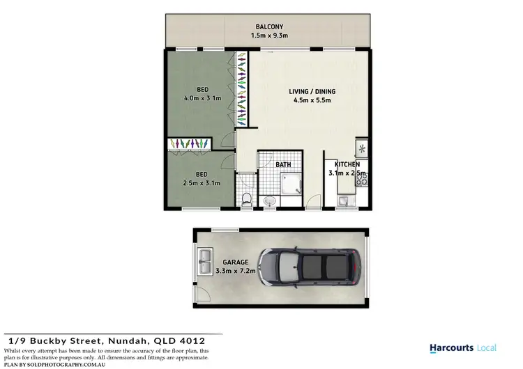 Floorplan of Homely unit listing, 1/9 Buckby Street, Nundah QLD 4012