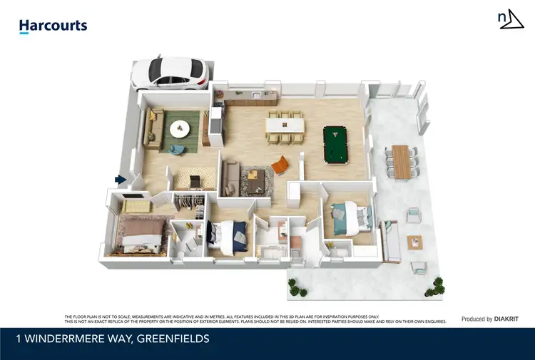 Floorplan of Homely house listing, 1 Windermere Way, Greenfields WA 6210