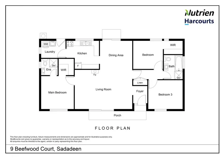 Floorplan of Homely house listing, 9 Beefwood Court, Sadadeen NT 870