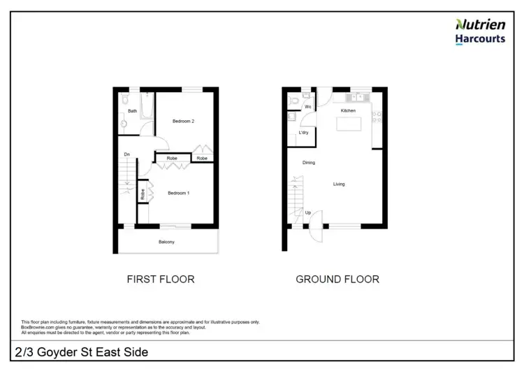 Floorplan of Homely townhouse listing, 2/3 Goyder Street, East Side NT 870