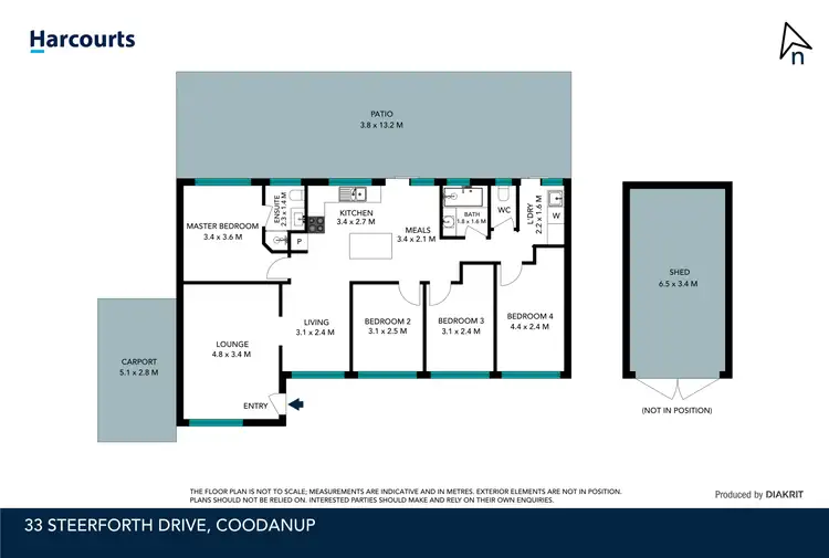 Floorplan of Homely house listing, 33 Steerforth Drive, Coodanup WA 6210