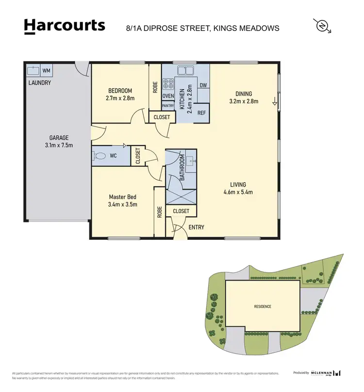Floorplan of Homely villa listing, 8/1A Diprose Street, Kings Meadows TAS 7249