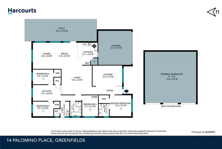 Floorplan of Homely house listing, 14 Palomino Place, Greenfields WA 6210