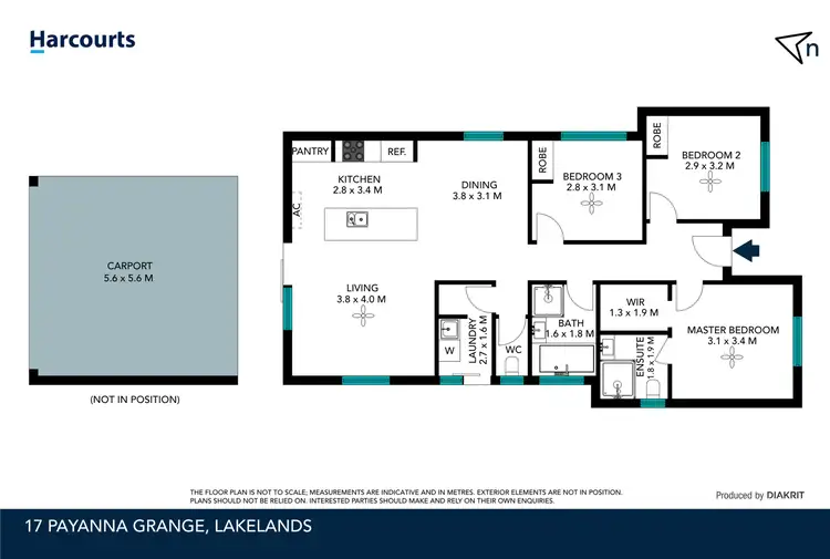 Floorplan of Homely house listing, 17 Payanna Grange, Lakelands WA 6180