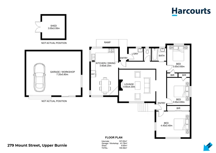 Floorplan of Homely house listing, 279 Mount Street, Upper Burnie TAS 7320