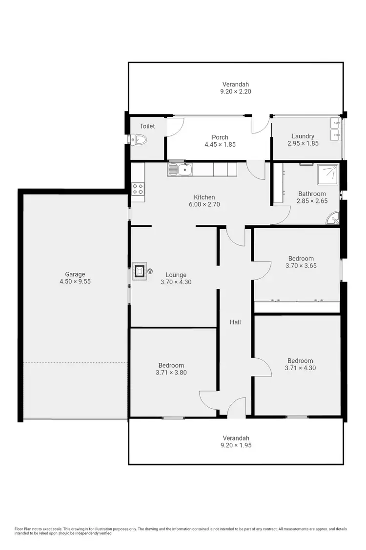 Floorplan of Homely house listing, 56 Brown Street West, Peterborough SA 5422