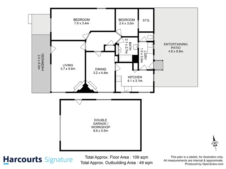 Floorplan of Homely house listing, 12 Jennings Street, Bellerive TAS 7018