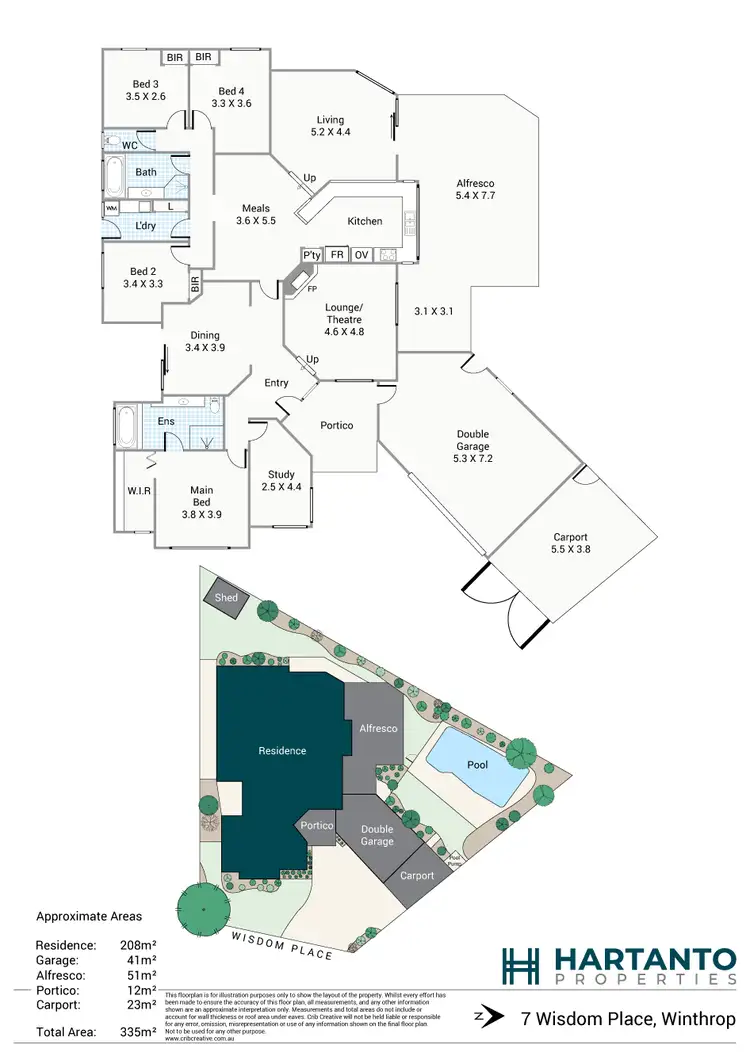 Floorplan of Homely house listing, 7 Wisdom Place, Winthrop WA 6150