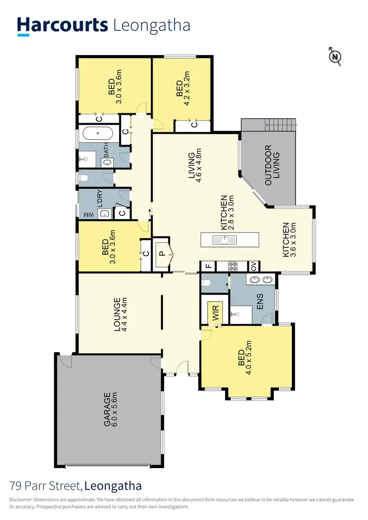 Floorplan of Homely house listing, 79 Parr Street, Leongatha VIC 3953