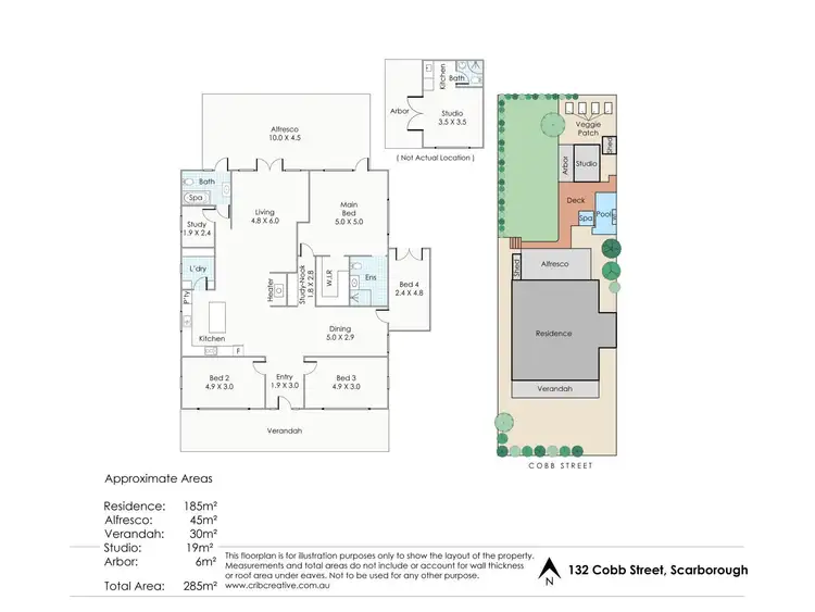 Floorplan of Homely house listing, 132 Cobb Street, Scarborough WA 6019