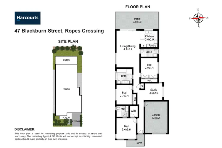 Floorplan of Homely house listing, 47 Blackburn Street, Ropes Crossing NSW 2760