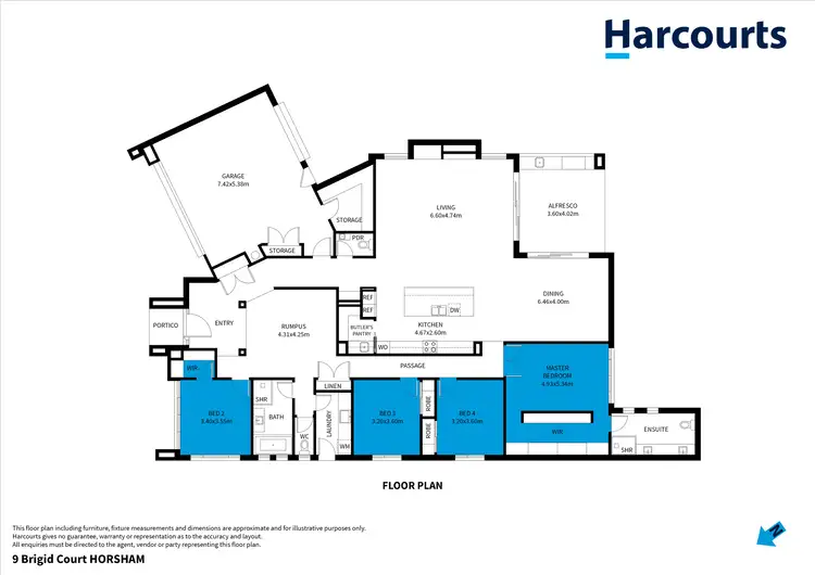 Floorplan of Homely house listing, 9 Brigid Court, Horsham VIC 3400