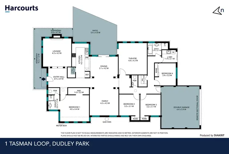 Floorplan of Homely house listing, 1 Tasman Loop, Dudley Park WA 6210