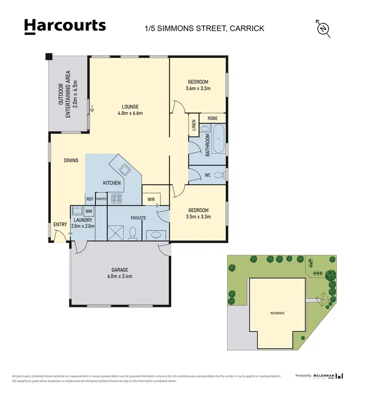 Floorplan of Homely unit listing, 1/5 Simmons Street, Carrick TAS 7291