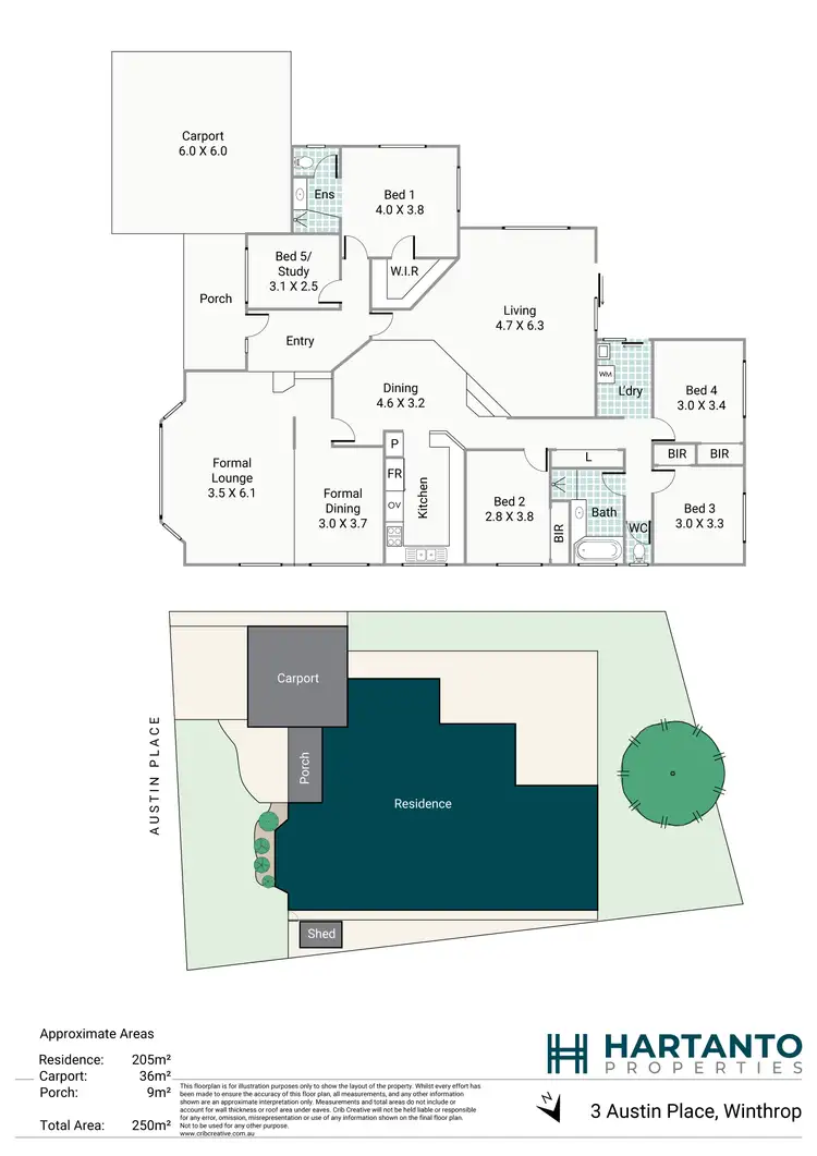 Floorplan of Homely house listing, 3 Austin Place, Winthrop WA 6150