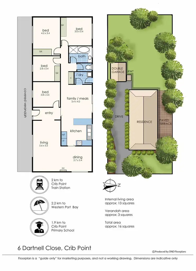 Floorplan of Homely house listing, 6 Dartnell Close, Crib Point VIC 3919
