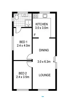 Floorplan of Homely unit listing, 1/4423 West Tamar Highway, Beauty Point TAS 7270