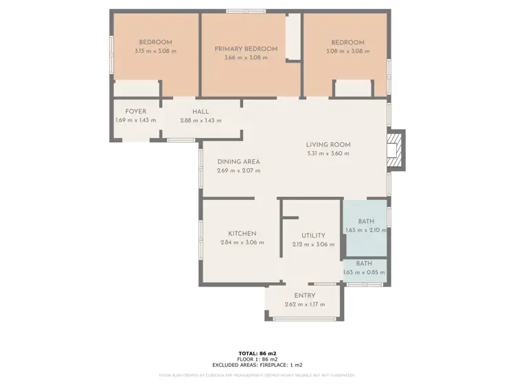 Floorplan of Homely house listing, 3/378 Marlborough Road, Bronte Park TAS 7140