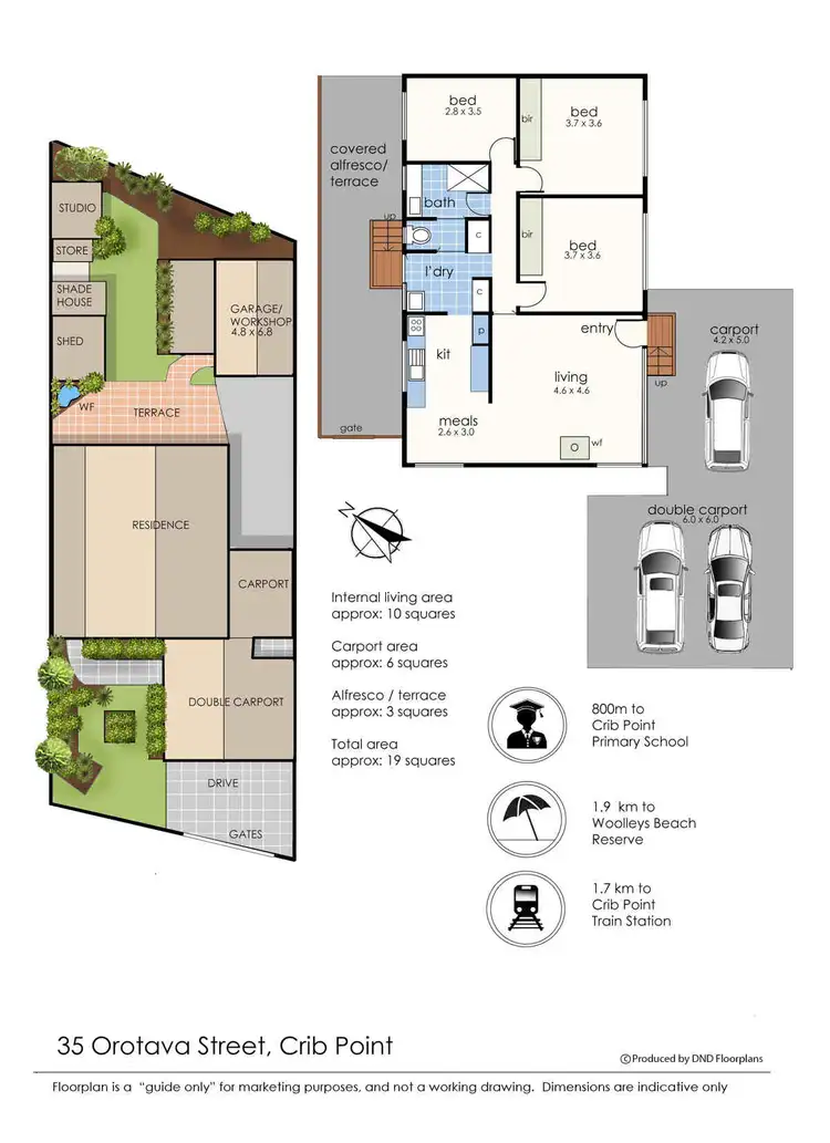 Floorplan of Homely house listing, 35 Orotava Street, Crib Point VIC 3919