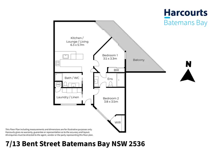 Floorplan of Homely apartment listing, 7/13 Bent Street, Batemans Bay NSW 2536