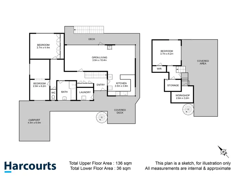 Floorplan of Homely house listing, 4 Frankcomb Street, Huonville TAS 7109