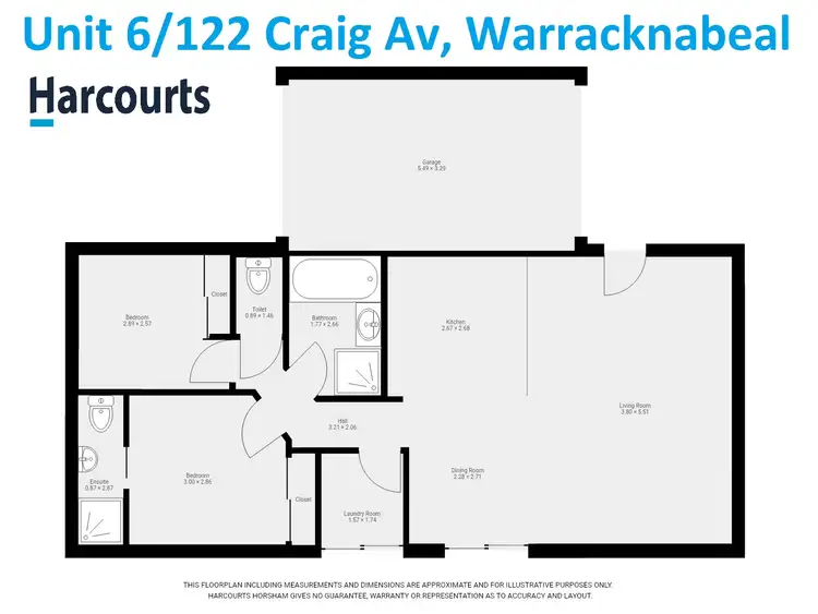 Floorplan of Homely house listing, 6/122 Craig Avenue, Warracknabeal VIC 3393