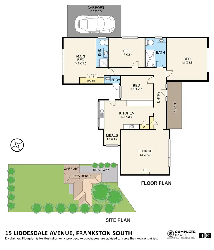 Floorplan of Homely house listing, 15 Liddesdale Avenue, Frankston South VIC 3199
