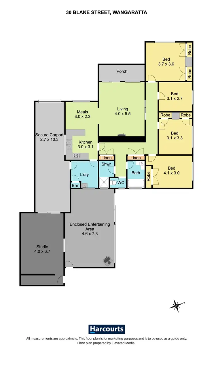 Floorplan of Homely house listing, 30 Blake Street, Wangaratta VIC 3677