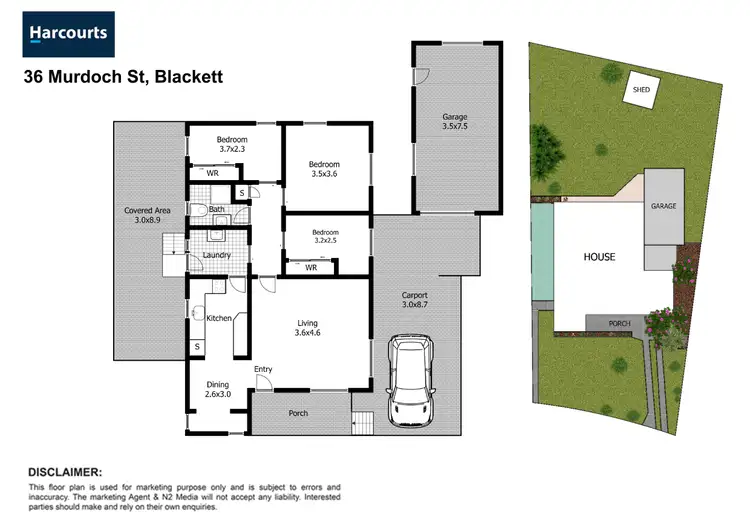 Floorplan of Homely house listing, 36 Murdoch Street, Blackett NSW 2770