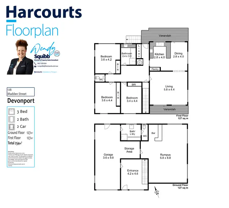 Floorplan of Homely house listing, 126 Madden Street, Devonport TAS 7310