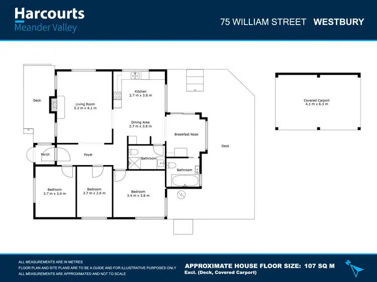 Floorplan of Homely house listing, 75 William Street, Westbury TAS 7303