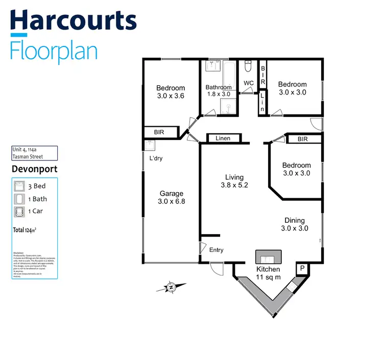 Floorplan of Homely unit listing, 4/114 Tasman Street, Devonport TAS 7310