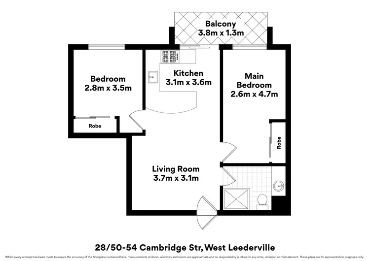 Floorplan of Homely apartment listing, 28/50-54 Cambridge Street, West Leederville WA 6007