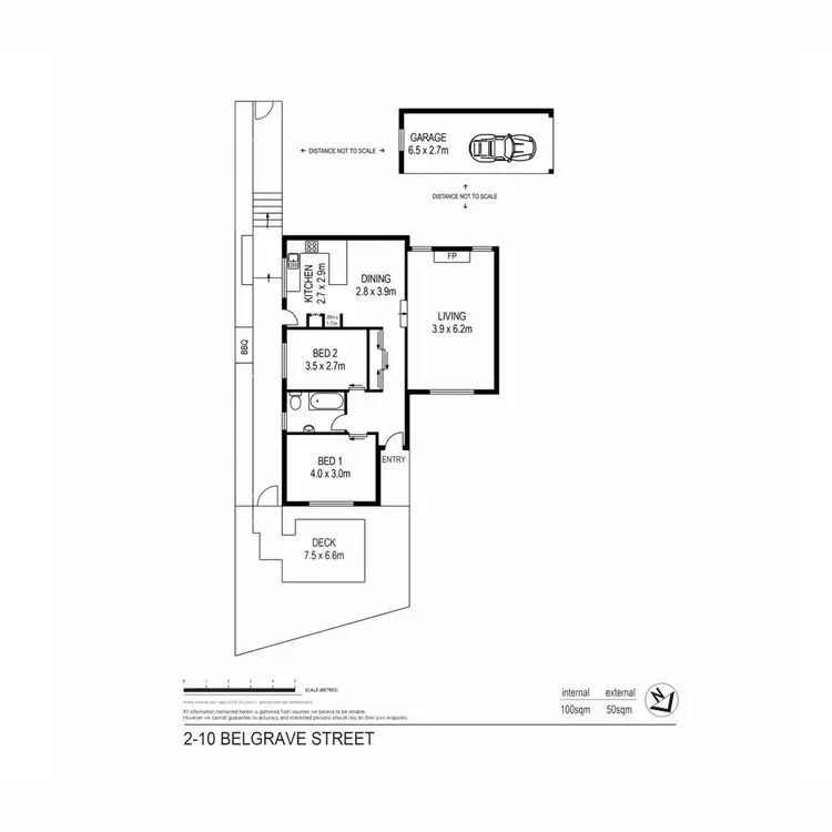 Floorplan of Homely unit listing, 2/10 Belgrave Street, Petrie Terrace QLD 4000