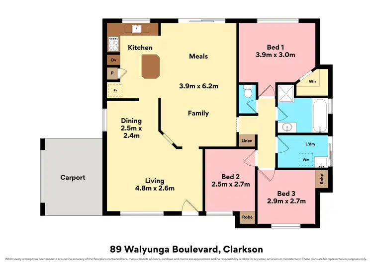 Floorplan of Homely house listing, 89 Walyunga Boulevard, Clarkson WA 6030