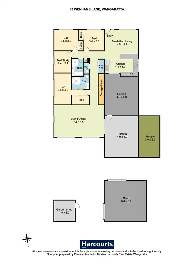 Floorplan of Homely house listing, 30 Wenhams Lane, Wangaratta VIC 3677