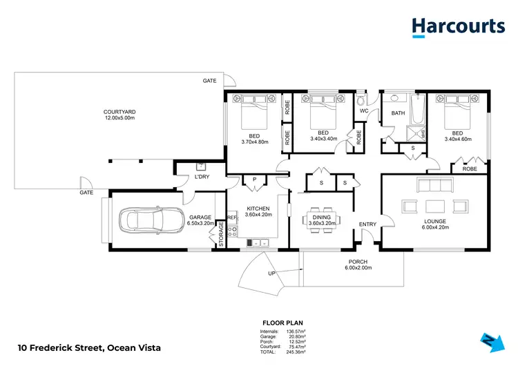 Floorplan of Homely house listing, 10 Frederick Street, Ocean Vista TAS 7320