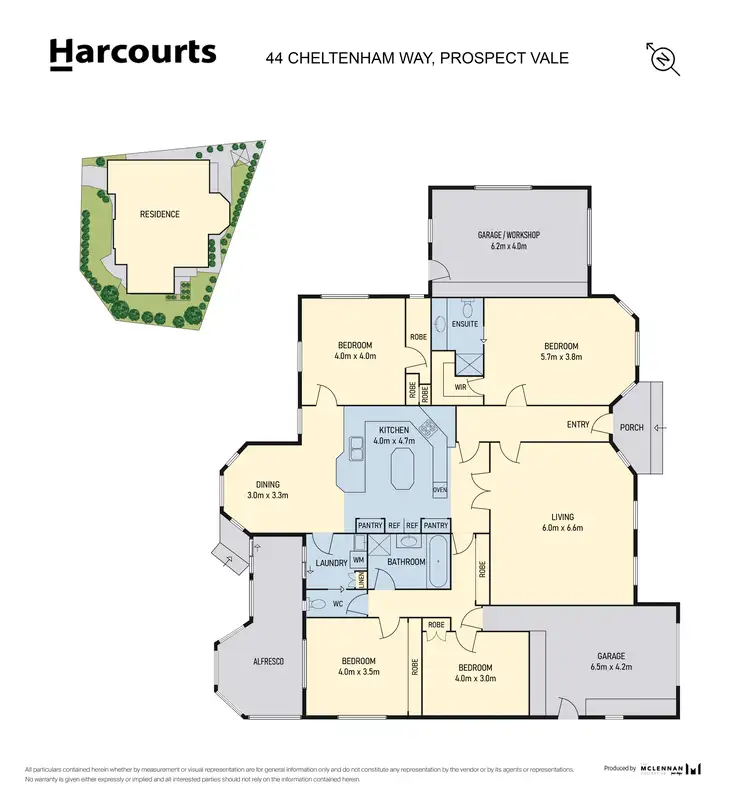 Floorplan of Homely house listing, 44 Cheltenham Way, Prospect Vale TAS 7250