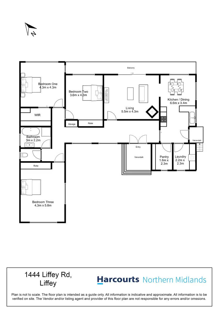 Floorplan of Homely house listing, 1444 Liffey Road, Liffey TAS 7301