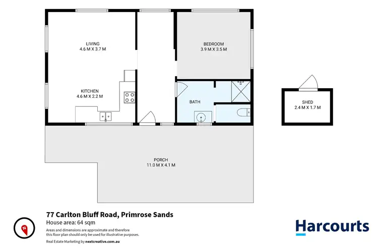Floorplan of Homely house listing, 77 Carlton Bluff Road, Primrose Sands TAS 7173
