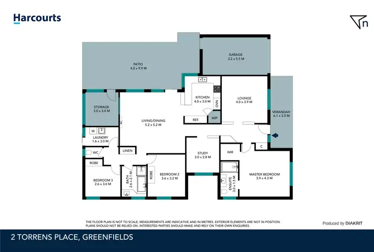 Floorplan of Homely house listing, 2 Torrens Place, Greenfields WA 6210
