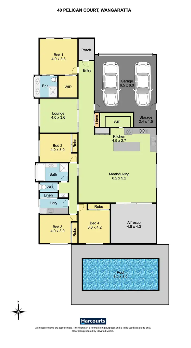 Floorplan of Homely house listing, 40 Pelican Court, Wangaratta VIC 3677
