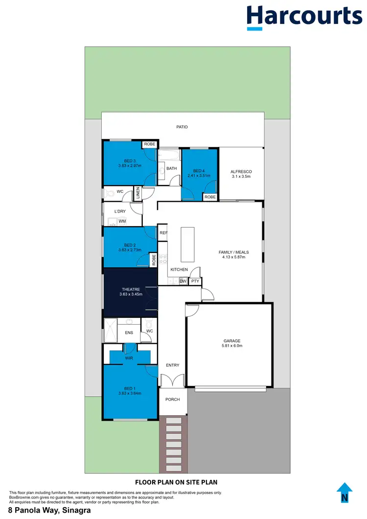 Floorplan of Homely house listing, 8 Panola Way, Sinagra WA 6065