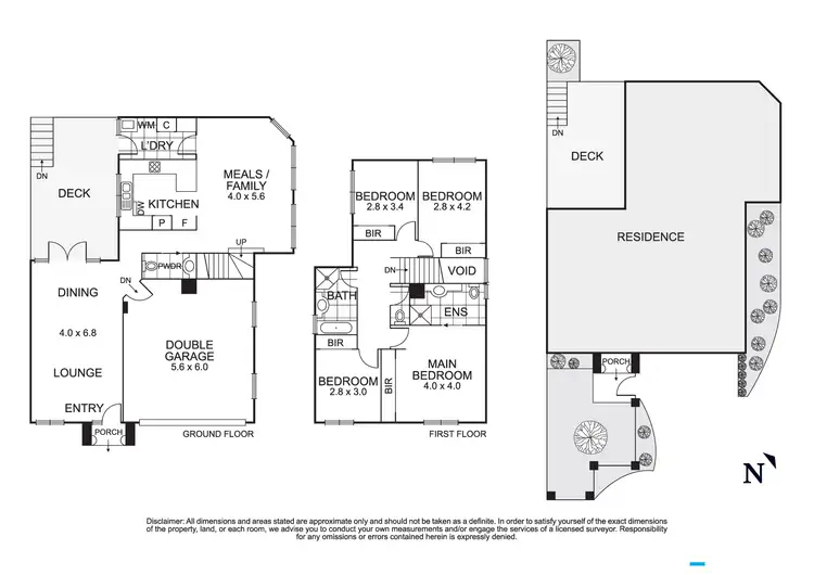 Floorplan of Homely townhouse listing, 1/62 Rathmullen Quadrant, Doncaster VIC 3108