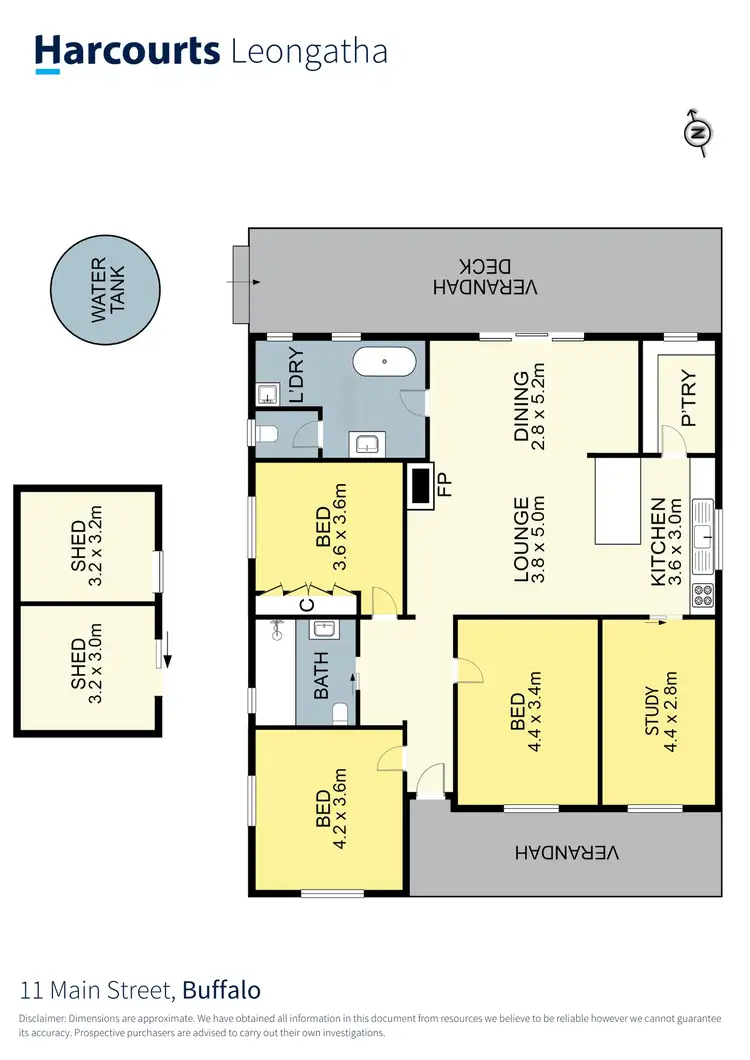 Floorplan of Homely house listing, 11 Main Street, Buffalo VIC 3958