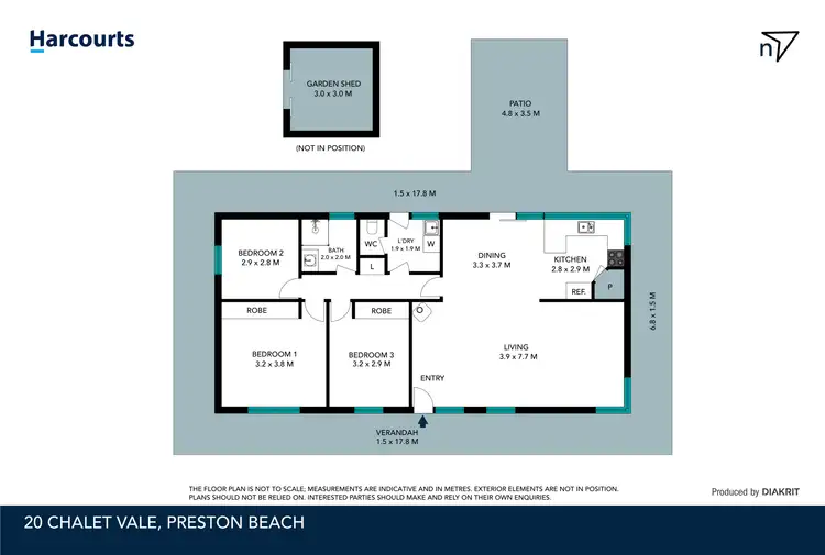 Floorplan of Homely house listing, 20 Chalet Vale, Preston Beach WA 6215
