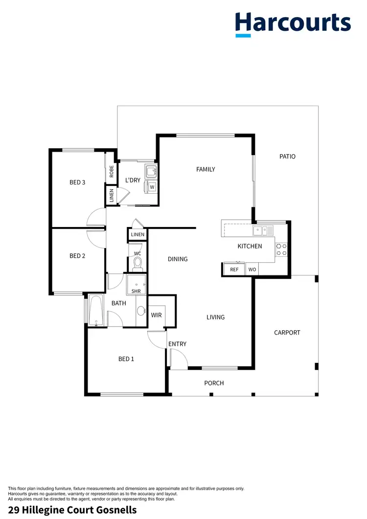 Floorplan of Homely house listing, 29 Hillegine Court, Gosnells WA 6110